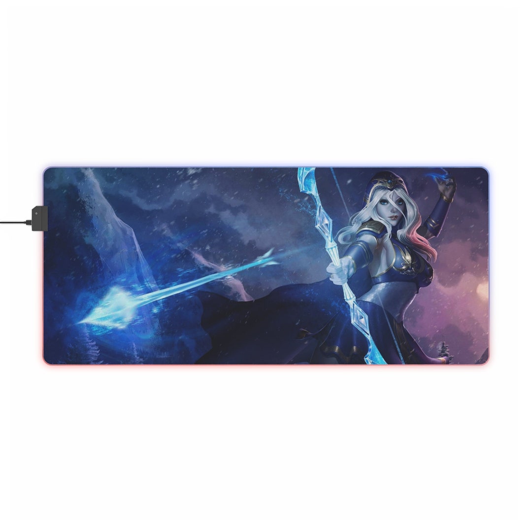LED Gaming Mouse Pad Ashe Etsy