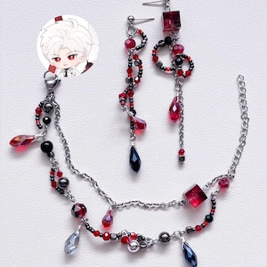 Sylus Space Tunnel Bracelet Earrings | Love and Deepspace Inspired Accessories
