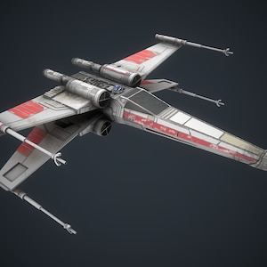 XWing-Star_Wars-STL plik, druk cyfrowy 3D plik STL do drukarek 3D, modelowanie, model 3D