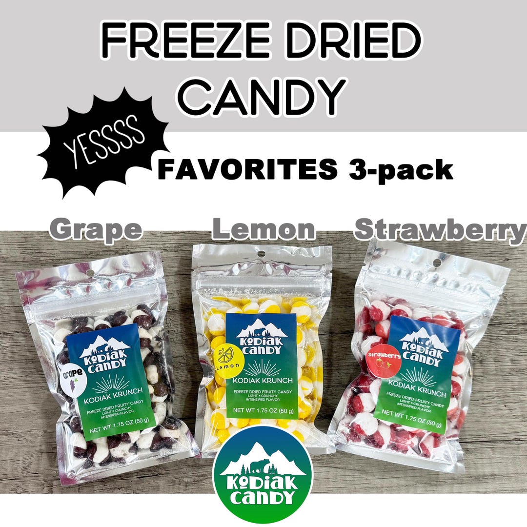 Kodiak Krunch *FAVORITES* 3-pack Freeze Dried Fruity Candy Freeze