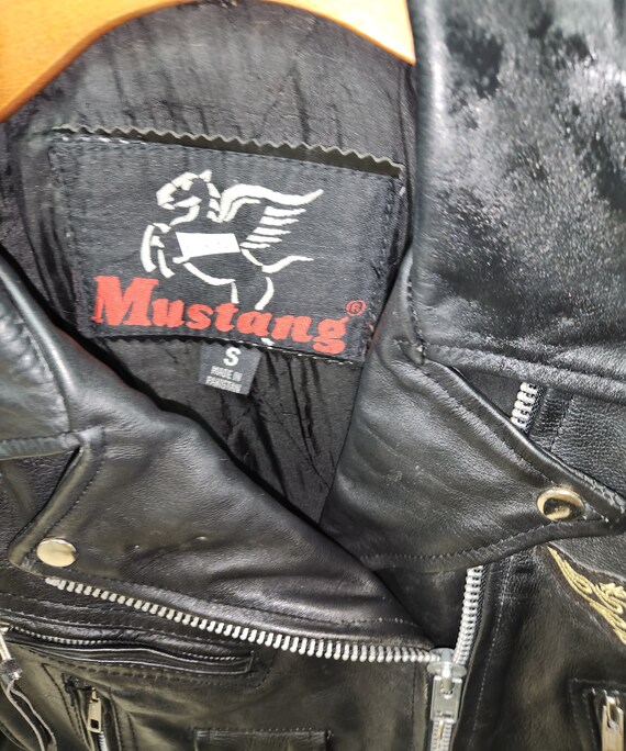 Mustang Ladies Leather Motorcycle Jacket - Etsy