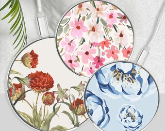 Arrangement Mobile Charger 15W Fast Wireless Power Mat for all Qi Devices, Bouquet Station, Hub, Pad, Dock, Plate, Base