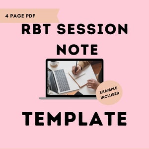 RBT Sitzung Notizen Vorlage | RBT Sitzung Notiz | aba Sitzungsnotizen | RBT Sitzung Notiz Vorlage | aba Sitzungsnotiz | rbt notizen Digital pdf