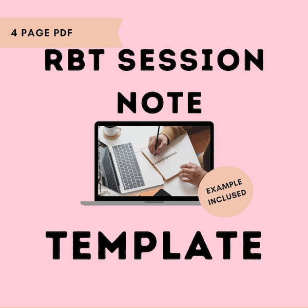Aba Session Note Template Etsy