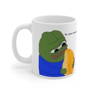 Pepega Mug Twitch BTTV Emote Mug Pepe the Frog Mug Feels