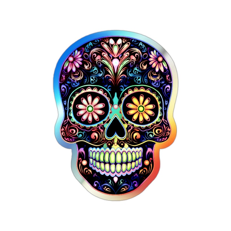 Dia De Los Muertos Sugar Skulls\" Sticker For Sale By B1Alessandrath