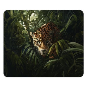 Jaguar Mouse Pad Jaguar Mouse Pad Nature Office Mouse Pad Jaguar Desk Mouse Pad Nature Design Mouse Pad Jaguar Design Pad