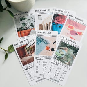 Daily Savings Challenge Trackers