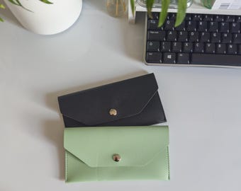 PU Leather Small Cash Wallet: Money Envelope | Cash Stuffing Organisation