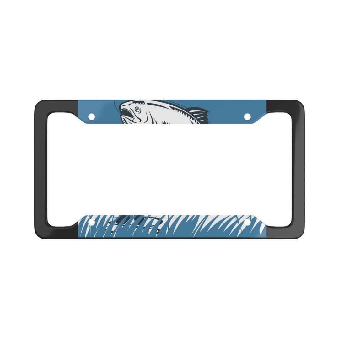 Fish License Plate Frame Etsy