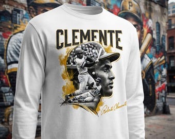 Diseño roberto clemente 2 imagenes PNG camisas sublimacion DTF solo descarga digital
