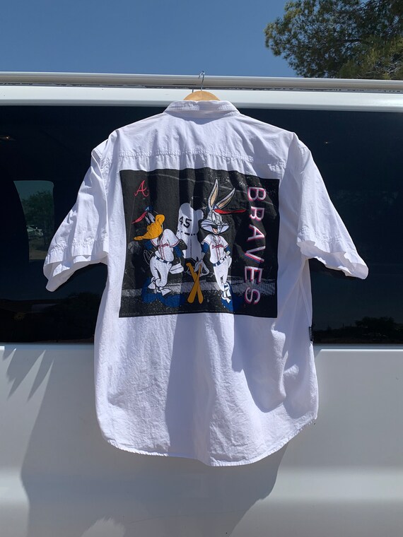 Maillot De Baseball Homme Looney Tunes #10 - Taille S - Blanc (Occasion)
