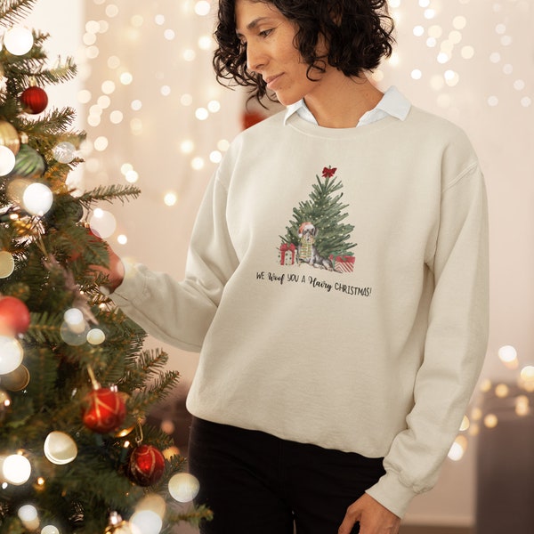 Sausage Dog Christmas Sweatshirt, Dachshund Lover Gift