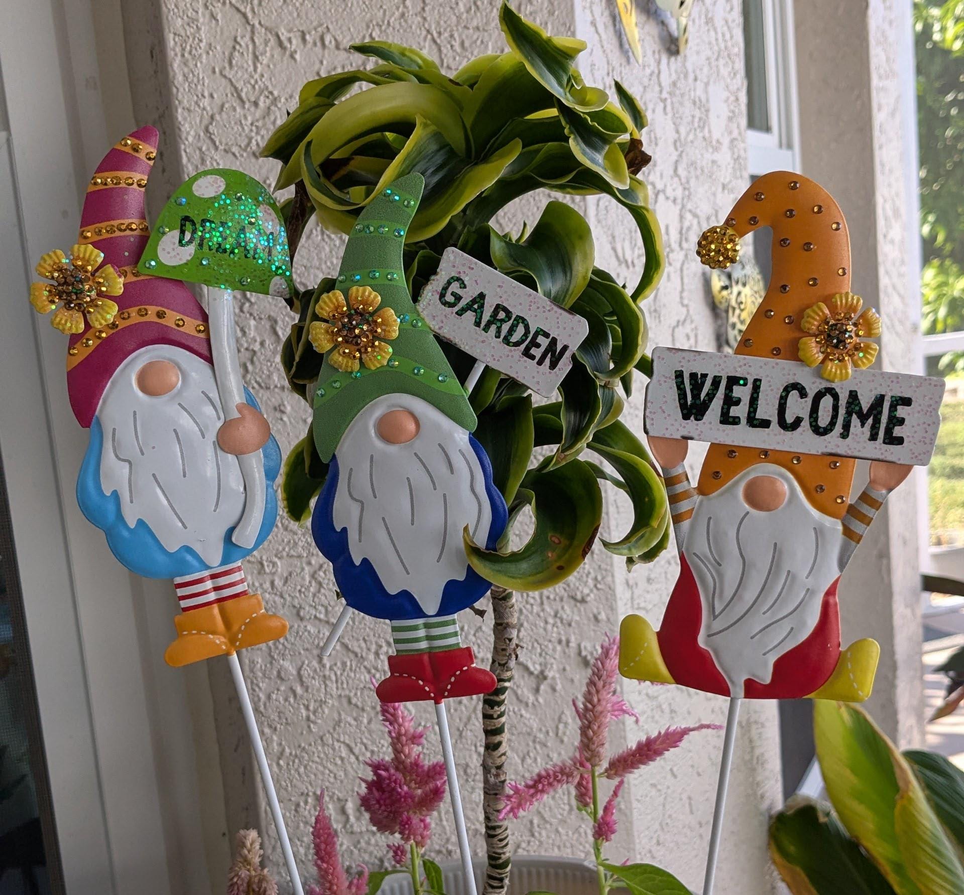 Gnome Garden Stake Individually Sold• 18