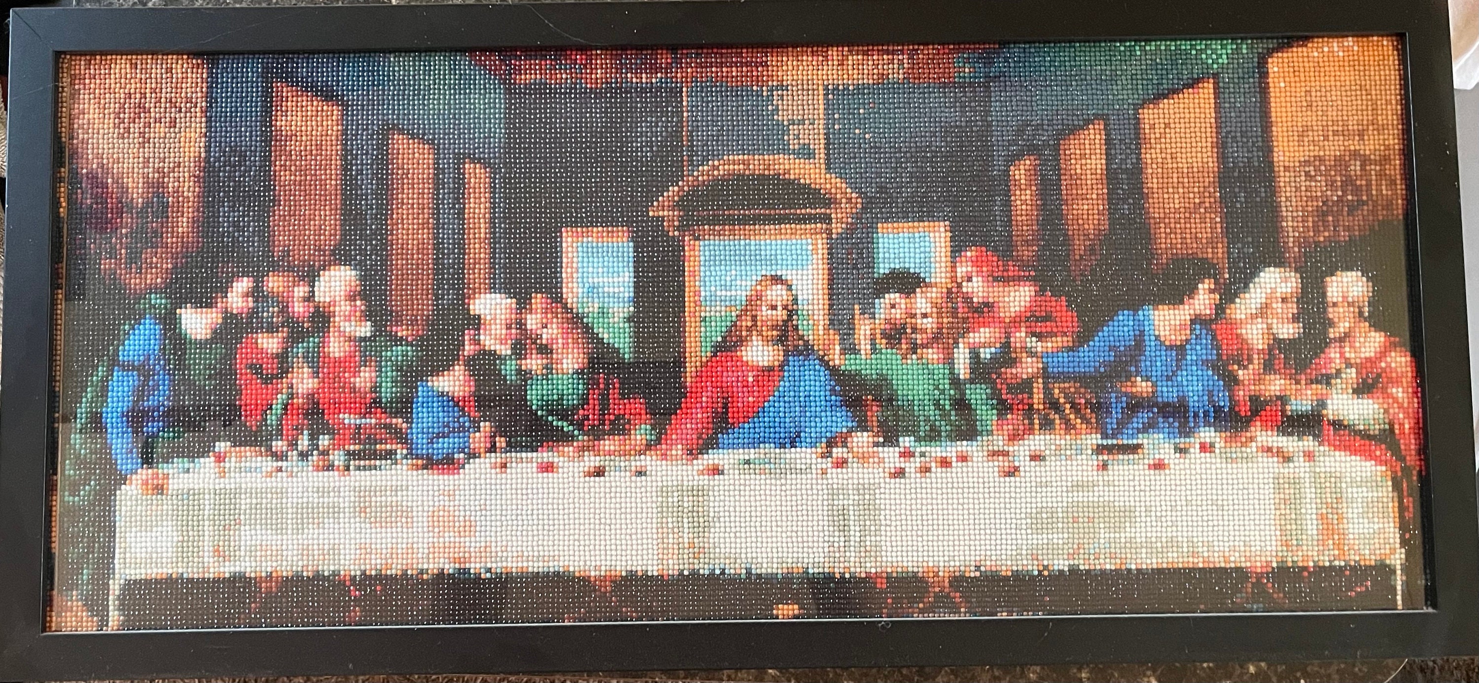 the-last-supper-completed-diamond-painting-etsy