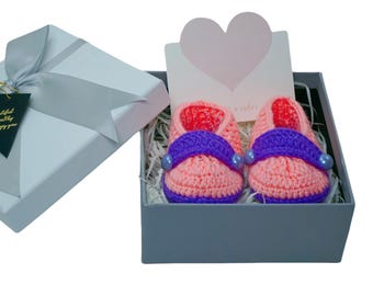 Crochet baby booties, Newborn shoes, Unique baby gift , Knit baby shoes, Baby shoes Girl, Newborn Gift For Baby, Hand knitted baby booties,