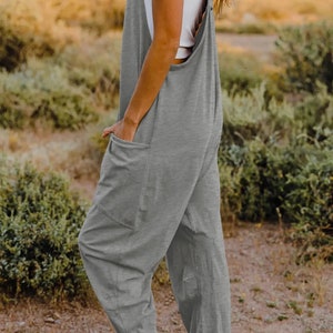 V-Neck Jumpsuit with Pockets, spring jumpsuit multiple colors, sleeveless jumpsuit, spring outfit inspo, spring clothing image 6