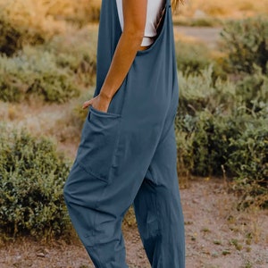V-Neck Jumpsuit with Pockets, spring jumpsuit multiple colors, sleeveless jumpsuit, spring outfit inspo, spring clothing image 8