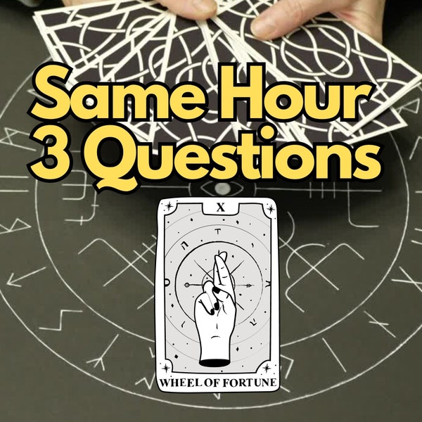 Same Hour 3 Questions Psychic Readings By Medium Sergio Tarot Reading Tarot Card 98% Acct Psychic Reading PDF