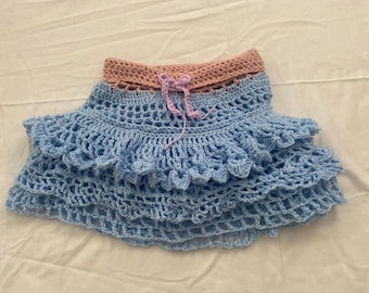 Crocheted Ruffle Skirt