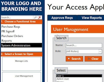 Access Database Menu System (We will customise for you!)