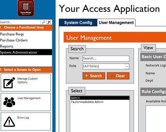 Access Database Menu System (Customise yourself)
