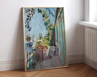 Digital Print of Henri Matisse The Terrace Saint-Tropez, Matisse exhibition Poster, Matisse Home Decor, Neutral Vintage Famous Artist Print