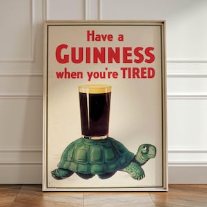 Have a Guinness Vintage Poster, Guinness Art Print, Guinness Home Decor Wall Art, Birthday Gift for him, Beer Lover Gift, Guinness Poster