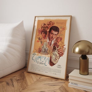 Cartel de la película La Quimera, Publicación de película minimalista, Impresión de arte de pared, Impresión de película, Impresión de película famosa, Idea de regalo para amigos, Decoración de la pared del dormitorio