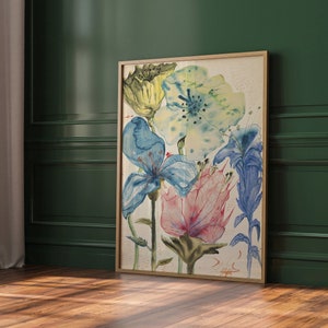 Salvador Dali Wall Art Print, Dali Poster, Dali Home Decor, Dali Fleurs Print, Surrealism Dali print, Famous Artist Print, Aesthetic Decor