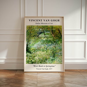 Vincent van Gogh Wall Art Print, Vincent van Gogh Exhibition Poster, Van Gogh Home Decor, Museum Wall Art, Vintage Garden Art, Modern Decor