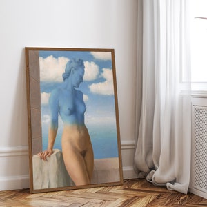 Rene Magritte Surrealism woman wall Art Print, Rene Magritte Poster, Magritte Home Decor, Famous Artist Print, Fine Art print, Gift Idea