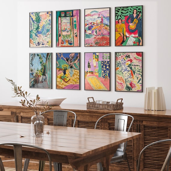 SET of Henri Matisse Prints, Henri Matisse posters, Henri Matisse Wall Home Decor, Modern Art decor, Scandinavian Decor, Gift Idea