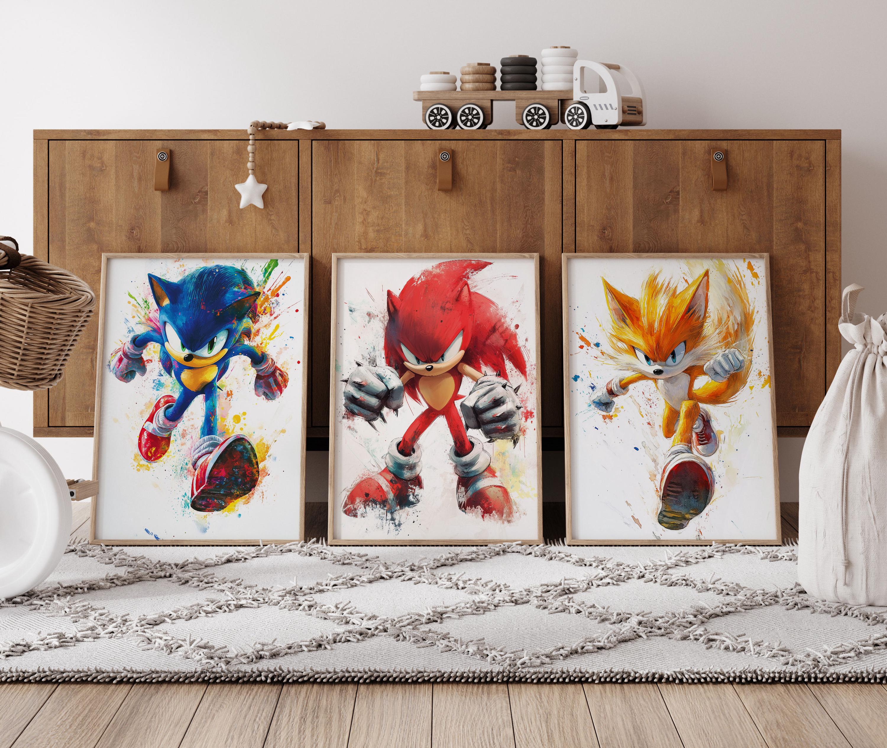 Sonic shadow poster - Etsy België, image size:3000x2530