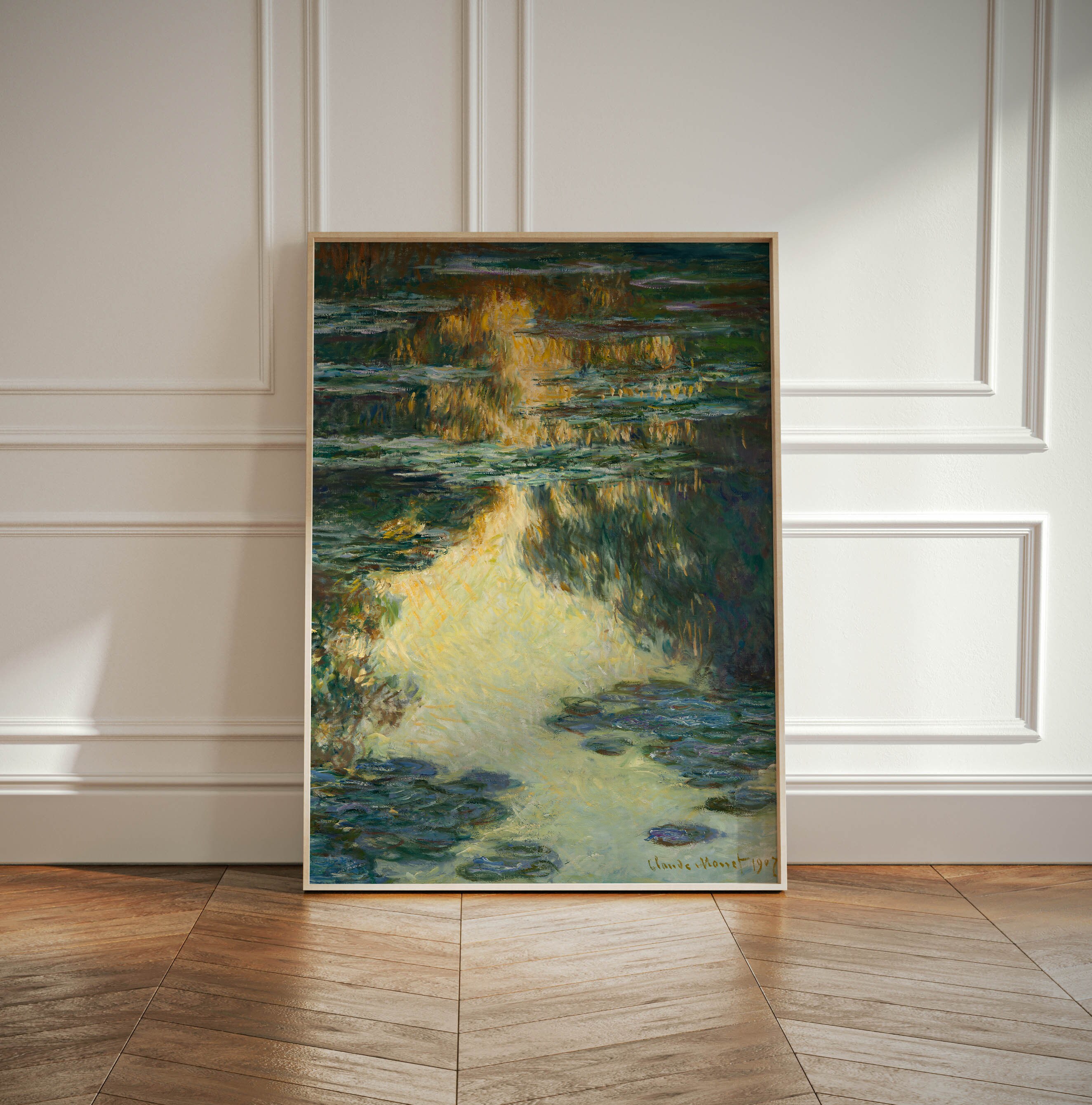 Claude Monet Water Lilies Wall Art Print, Claude Monet Water Lilies
