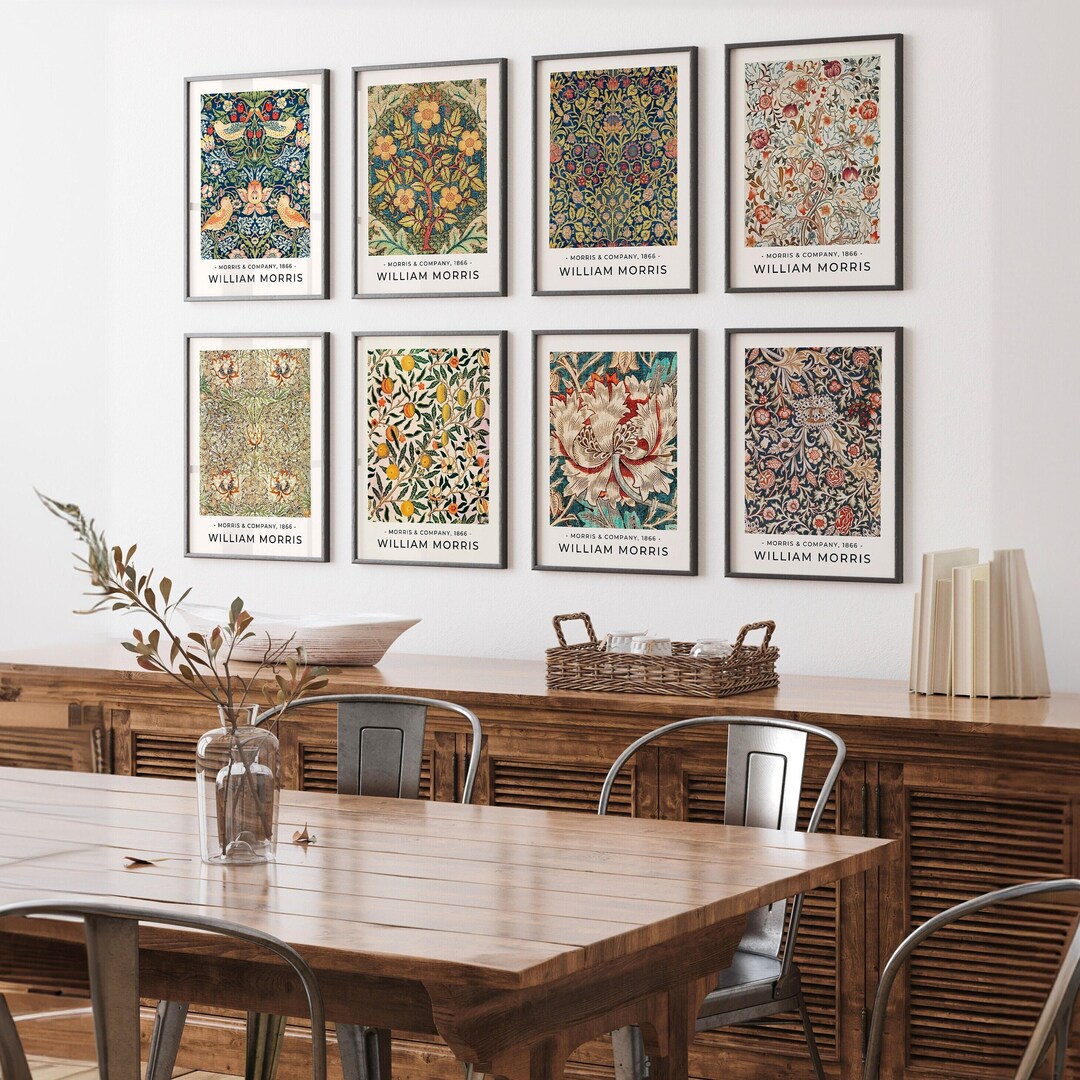 SET of William Morris Prints, William Morris Posters, Morris Wall Art ...