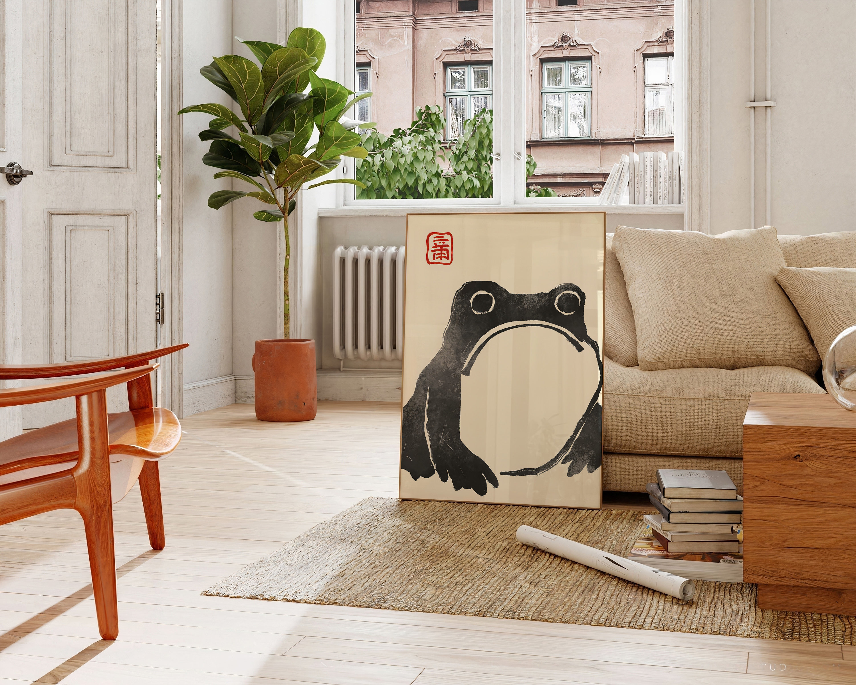 Japanese Frog Matsumoto Hoji, Japanese Wodblock Exhibition Print ...