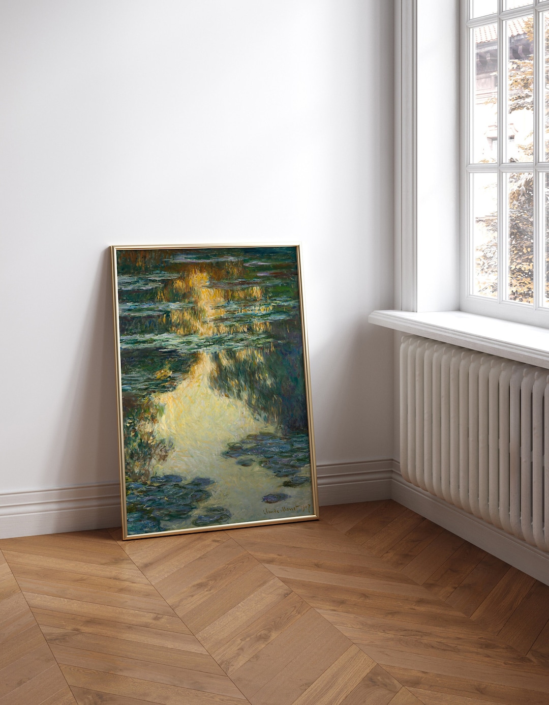 Claude Monet Water Lilies Wall Art Print, Claude Monet Water Lilies