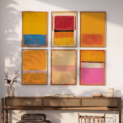 Mark Rothko poster, Mark Rothko print, Abstract Geometric Wall Art, Modern Art decor, Scandinavian Decor, Bedroom wall art, Minimalist Decor