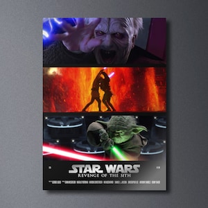 Star Wars: Episode III - Revenge of the Sith - Movie Poster Print | Minimalist Movie Poster | Wall art