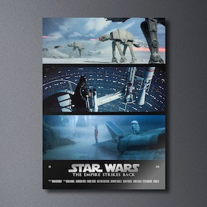 Star Wars: Episode V – The Empire Strikes Back  - Movie Poster Print | Minimalist Movie Poster | Wall art