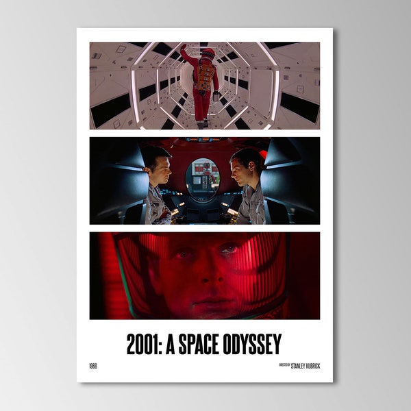 2001: A Space Odyssey - Movie Poster Print | Minimalist Movie Poster | Wall art