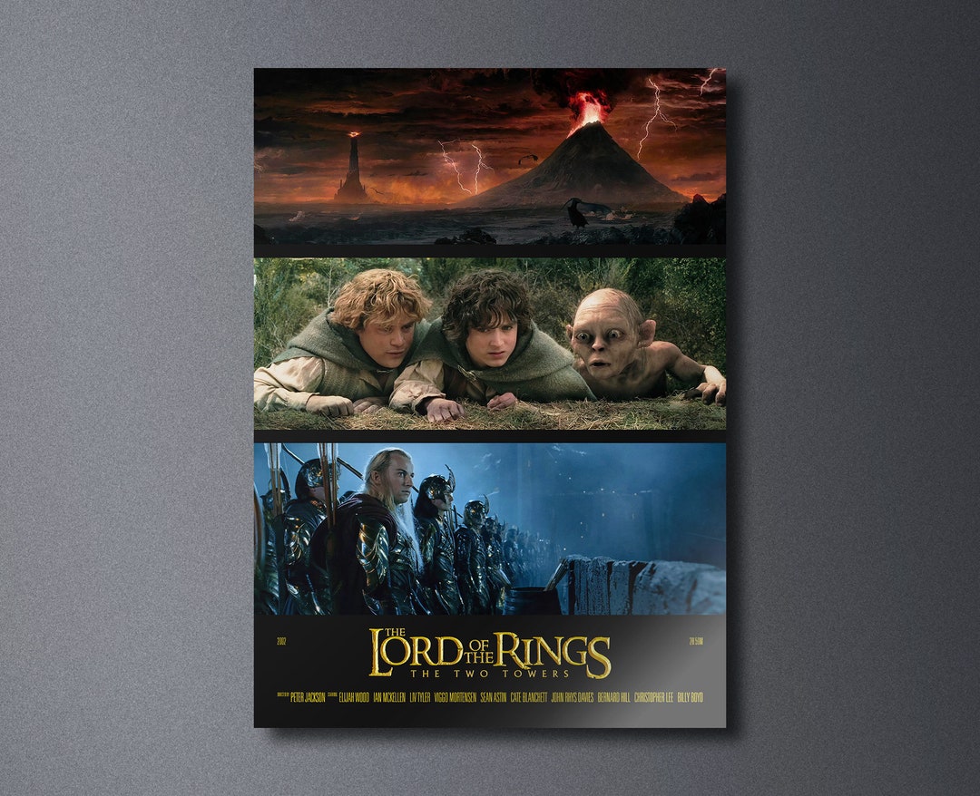 The Lord of the Rings: the Two Towers - Movie Poster Print | Minimalist ...
