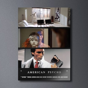 American Psycho - Movie Poster Print | Minimalist Movie Poster | Wall art