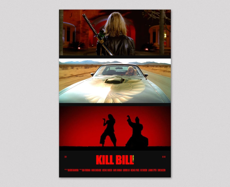 Kill Bill: Vol 2 - Movie Poster Print | Minimalist Movie Poster | Wall ...