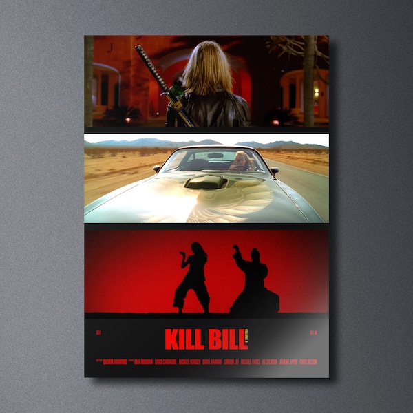 Kill Bill: Vol 2 - Movie Poster Print | Minimalist Movie Poster | Wall art