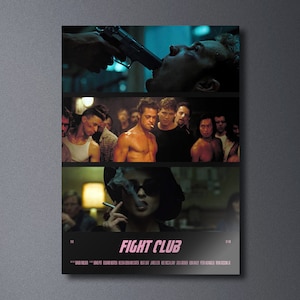 Fight Club - Impression d'affiche de film | Affiche de film minimaliste | Art mural