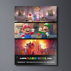 The Super Mario Bros Movie - Movie Poster Print | Minimalist Movie Poster | Wall art