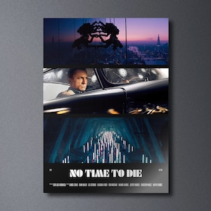 No Time To Die - Movie Poster Print | Minimalist Movie Poster | Wall art