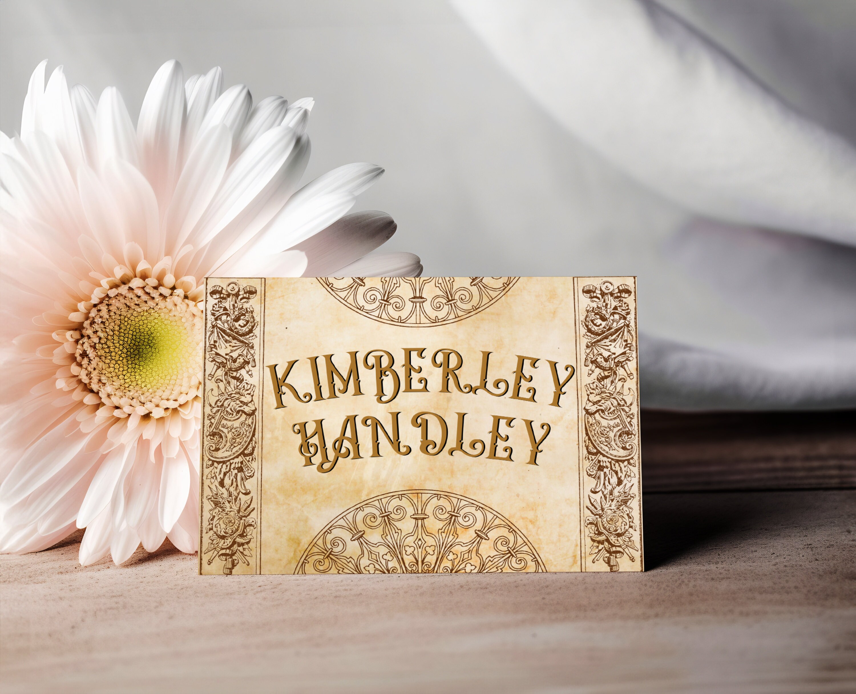 Medieval Wedding Place Card Editable Fantasy Middle Ages Name Template ...